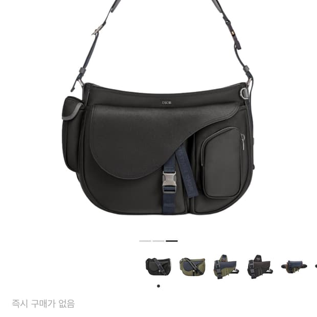 디올 x 사카이 콜라보 새들백