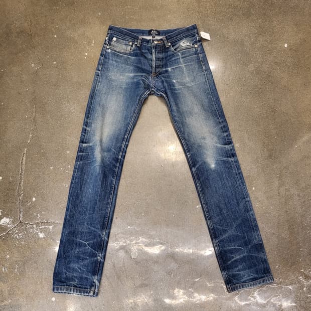 A.P.C. 데님 청바지 워싱진