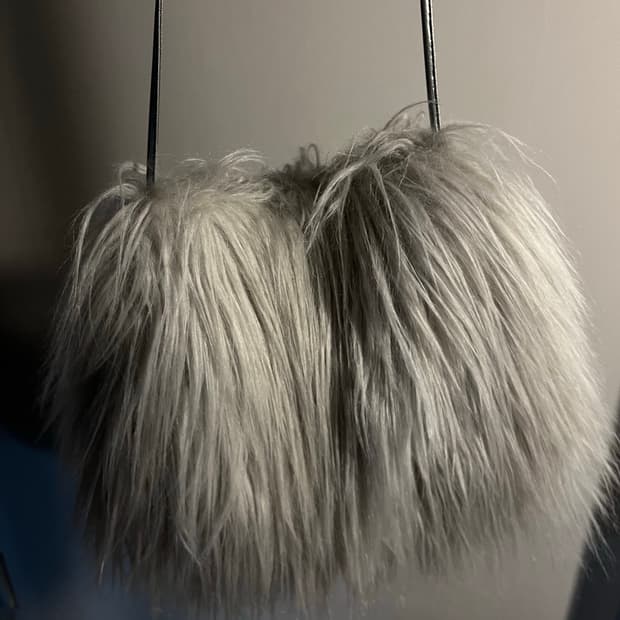 카나리 Kanari 실버 미니 퍼 백