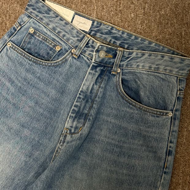 [s] 유스 와이드 데님 팬츠 