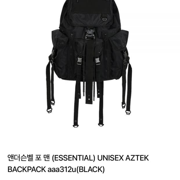 앤더슨벨 포 맨 AZTEK BACKPACK aaa312u(BLACK)