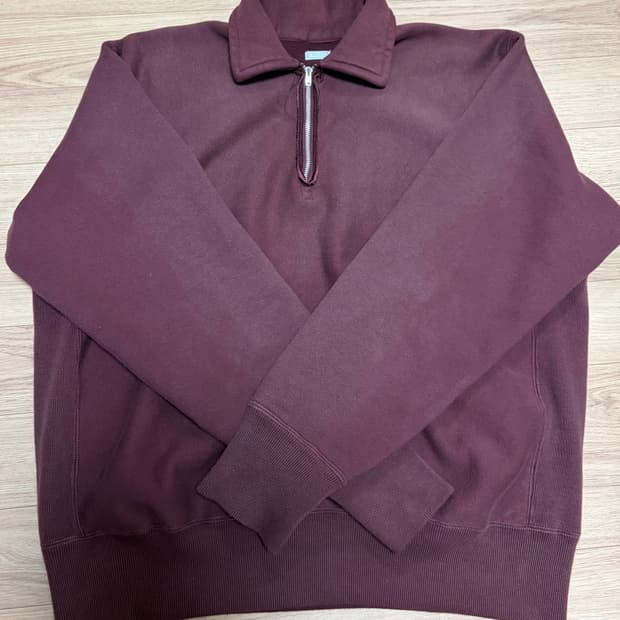 25aw 아프레쎄 하프집업 버건디 2사이즈