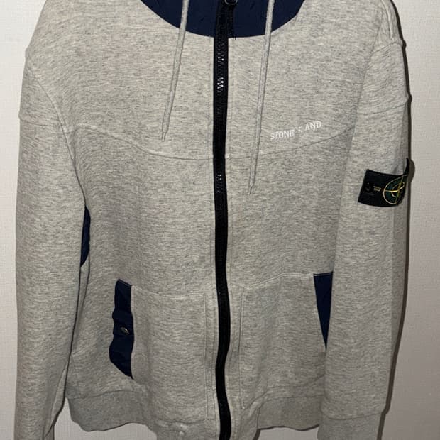 스톤아일랜드 배색 후드집업