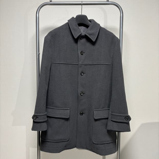 M) 꼼데가르송 옴므 플러스 헤링본 체스터 코트