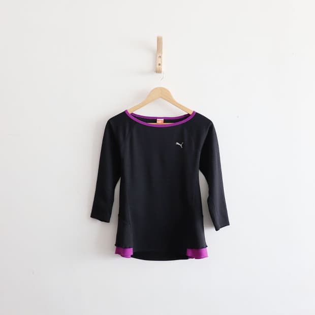 Puma stripe jersey t-shirt