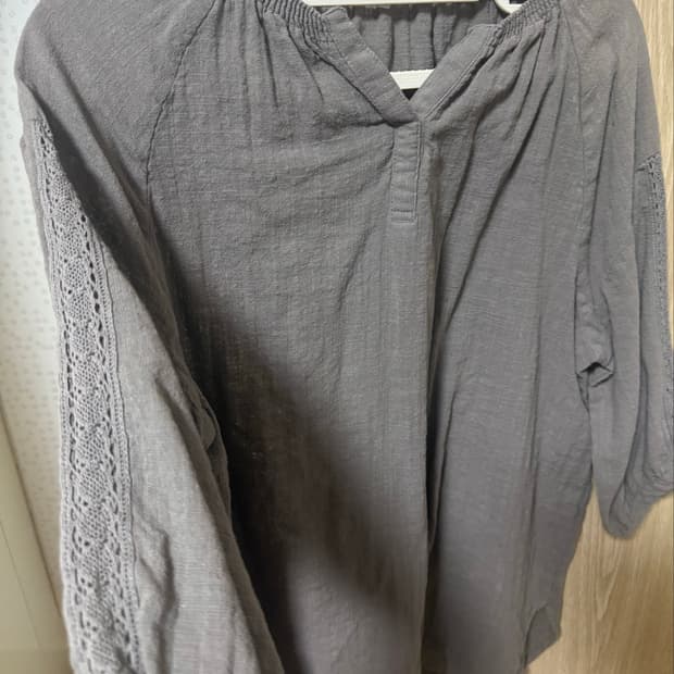 청순 반팔 브이넥 너드 스즈코 하구미 레이어드 카모메산장 빈티지