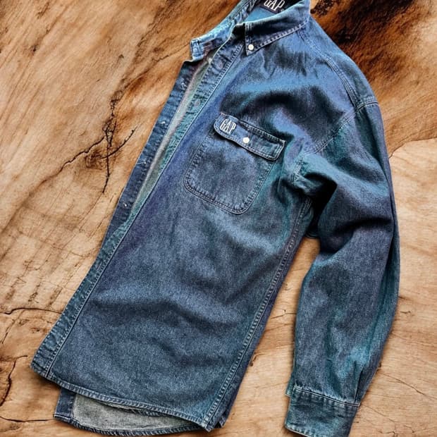 90s 갭 데님 셔츠