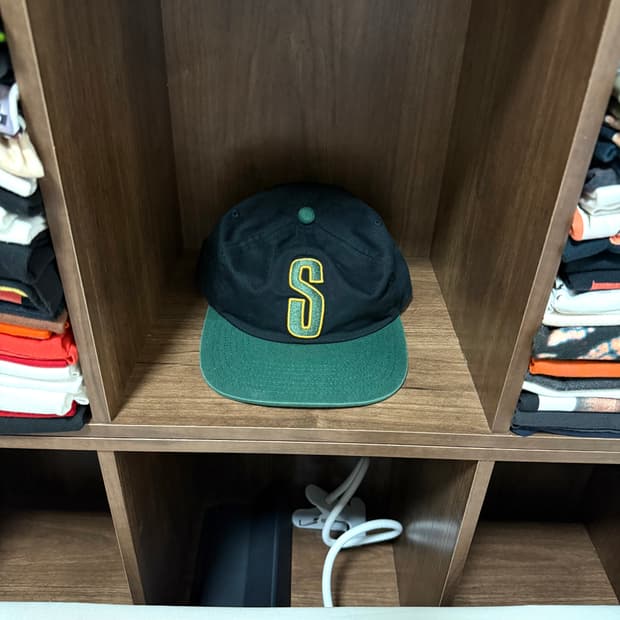 스투시 s로고 투톤 모자