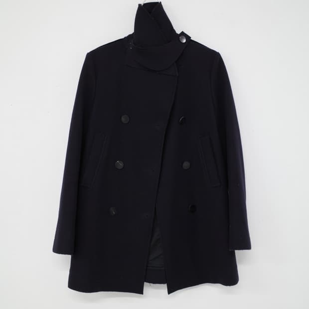 Helmut Lang Virgin Wool Neck Coat