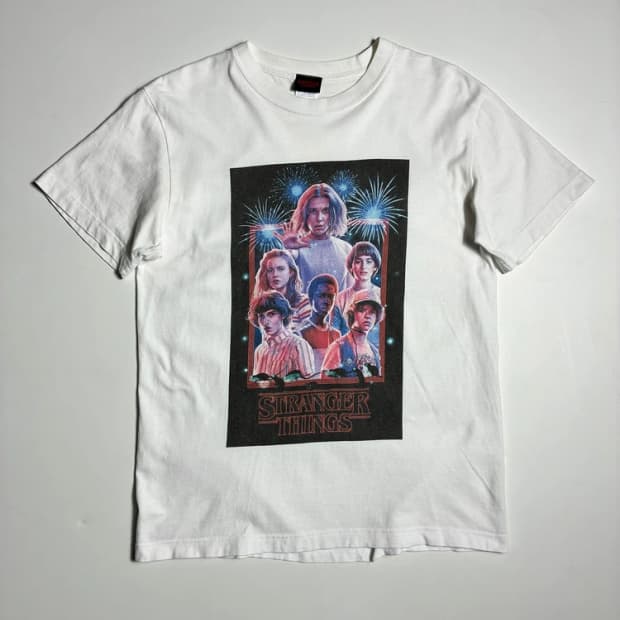 Stranger Things 기묘한이야기 그래픽 반팔 티셔츠 R2854