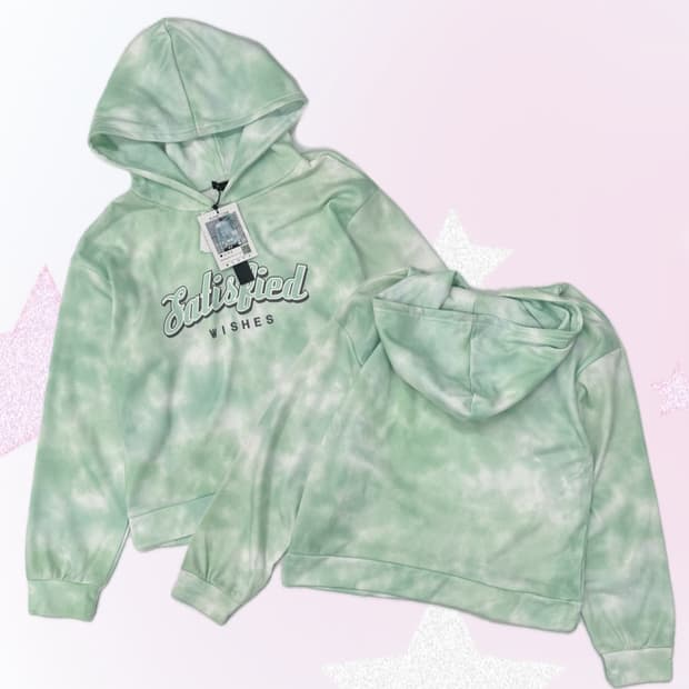 민트맛 나염 타이다이 후드티셔츠 재팬 빈티지 러블리 오네갸루 