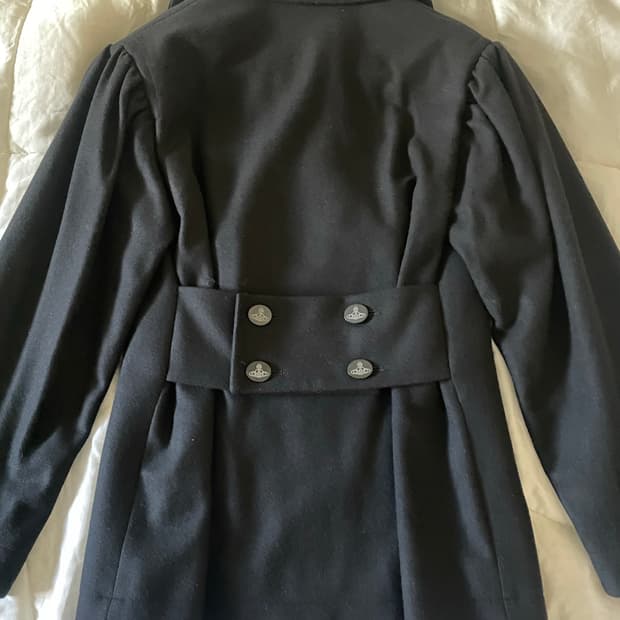 비비안웨스트우드 / 버진울 피코트 블랙 (영국라벨)