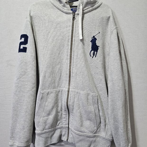 폴로 POLO 그레이 빅포니 후드집업 100~105 / L~XL