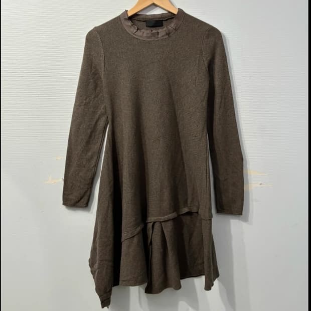 한섬 마인 MINE 니트 언발란스 원피스 F