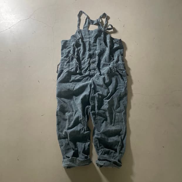 KZ ATELIER  Linen Cotton Overall Pants