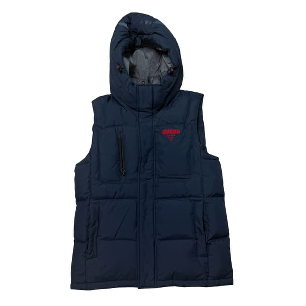 게스 패딩 조끼