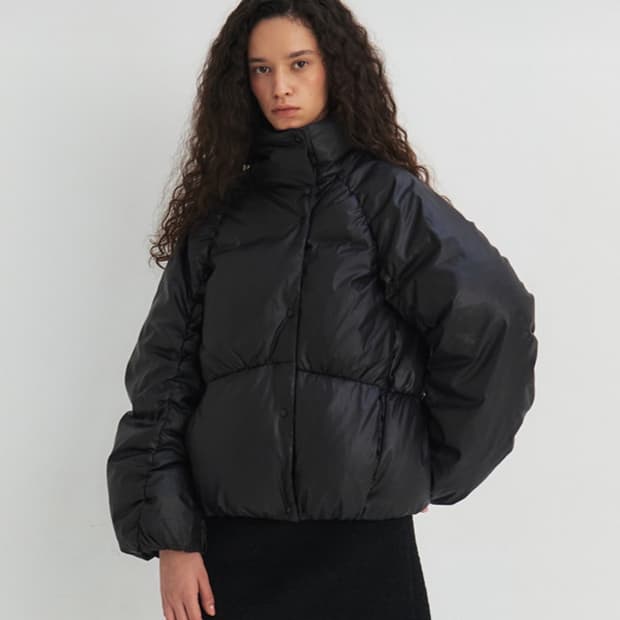 모한 구스다운패딩 블랙