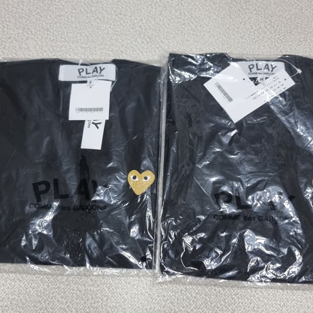 정품)특가)반팔 꼼데가르송 전사이즈