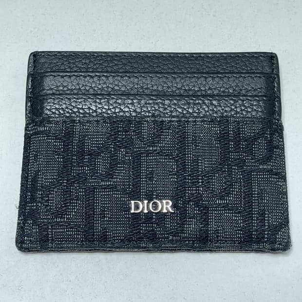 (정품)디올 오블리크 블랙 카드지갑