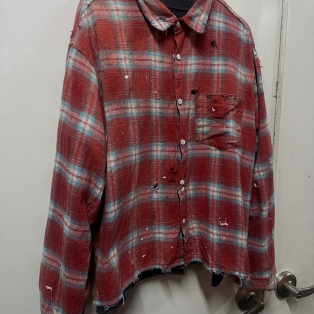 빈티지 체크셔츠