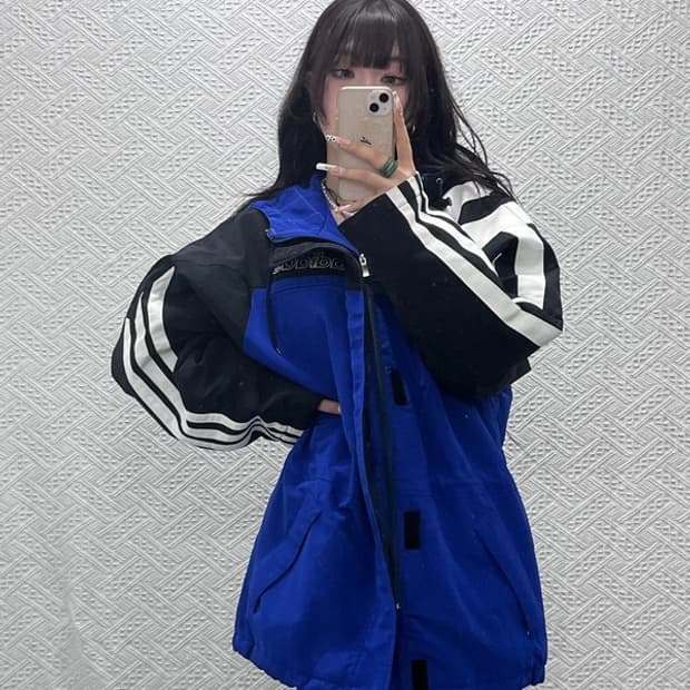 아디다스 올드스쿨 레트로 스트릿 90's 바람막이 자켓 95 C11336