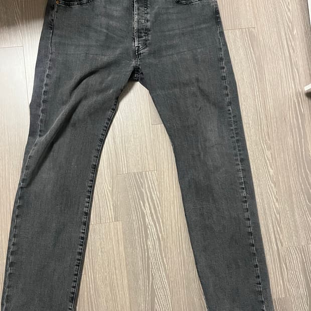 리바이스 501 흑청 데님 빅E W36 L32