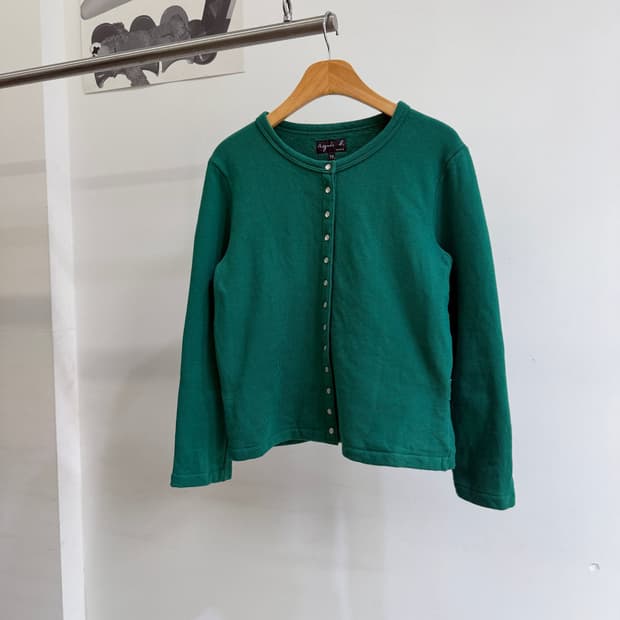 AGNES B. (Made in Japan) 스냅 가디건 