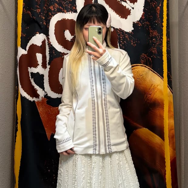 빈티지 디테일 플리스 집업