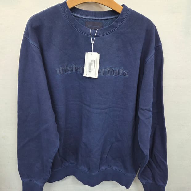 디스이즈네버댓 로고 엠브로이드 약기모 맨투맨 m