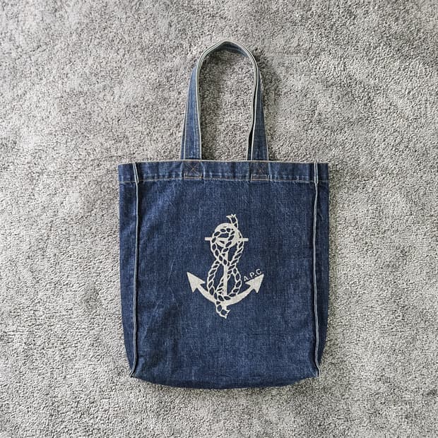 A.P.C. 앵커 데님 토트백