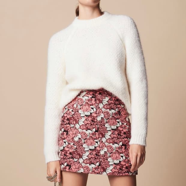 산드로 다니엘라 자카드 스커트