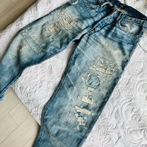 폴로 빈티지클래식 찢청 데님 29/30