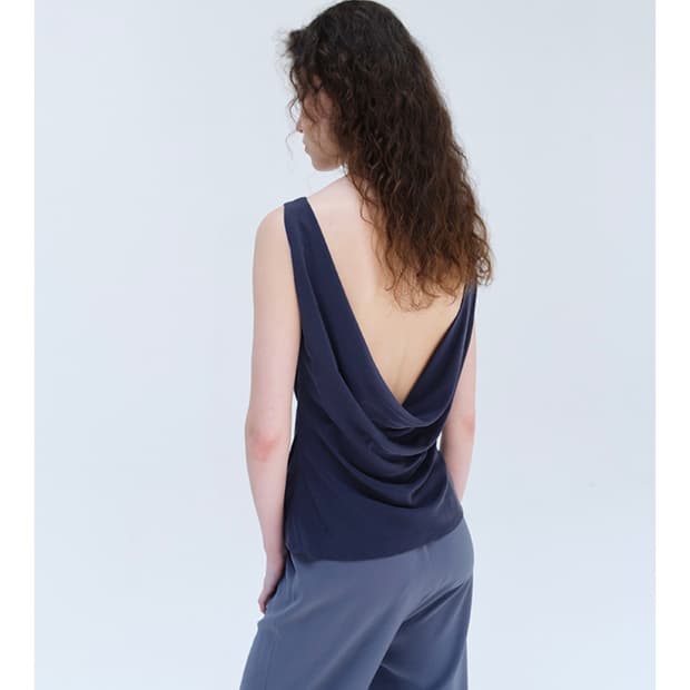 리포스 repos 백 드레이프 슬리브리스 