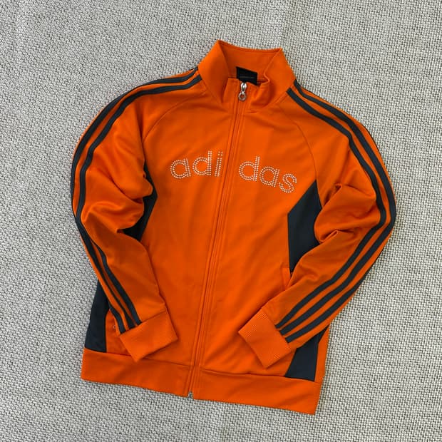 90 아디다스 빅로고 트랙탑 집업 0326D