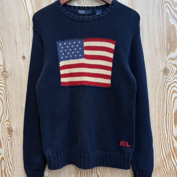 폴로 랄프로렌 성조기 니트