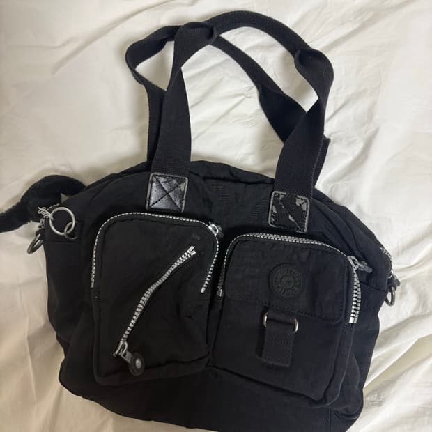 키플링 숄더백 블랙