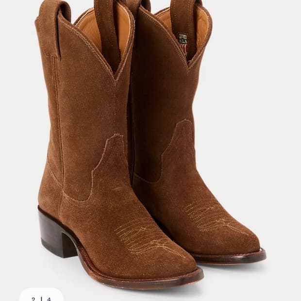 rrl 플레인뷰 러프아웃 스웨이드 부츠 8.5