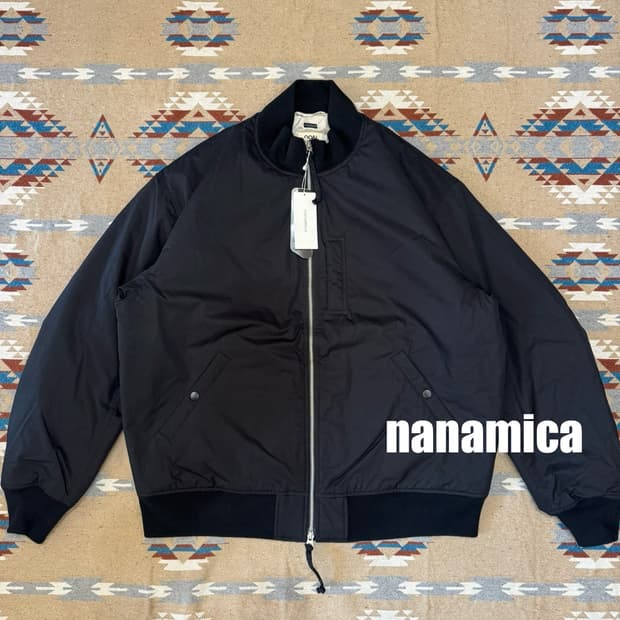 [L][105] 나나미카 인슐레이션 바시티 자켓 블랙 