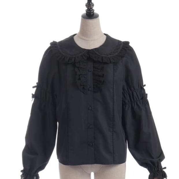 샤르미에르 로리타 블라우스 검정