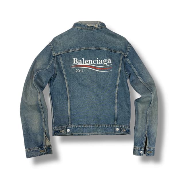 Balenciaga 2017 wave logo denim