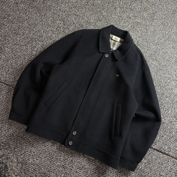 라코스테 아카이브 캐시미어 혼방 블루종 자켓 3255