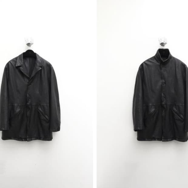 유스 워시드 레더 자켓 L사이즈