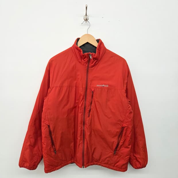 몽벨 경량 패딩 자켓 레드 남L