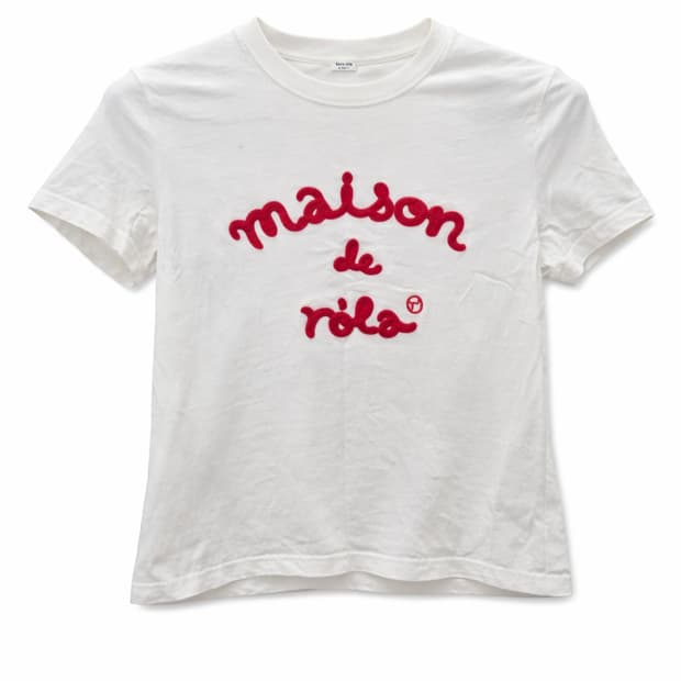 롤라롤라 메종드 로라 화이트 반팔티 XS