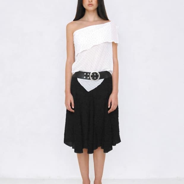 폴리수엠 벨트 스커트