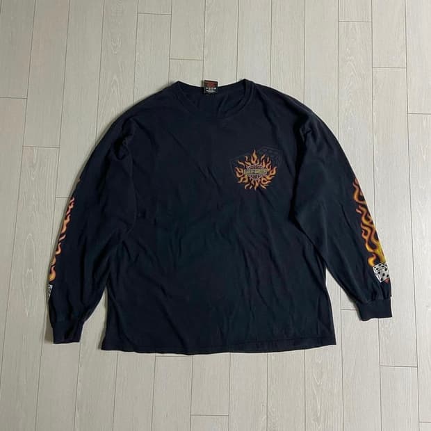 [XL] 2005 할리데이비슨 플레임 다이스 롱슬리브