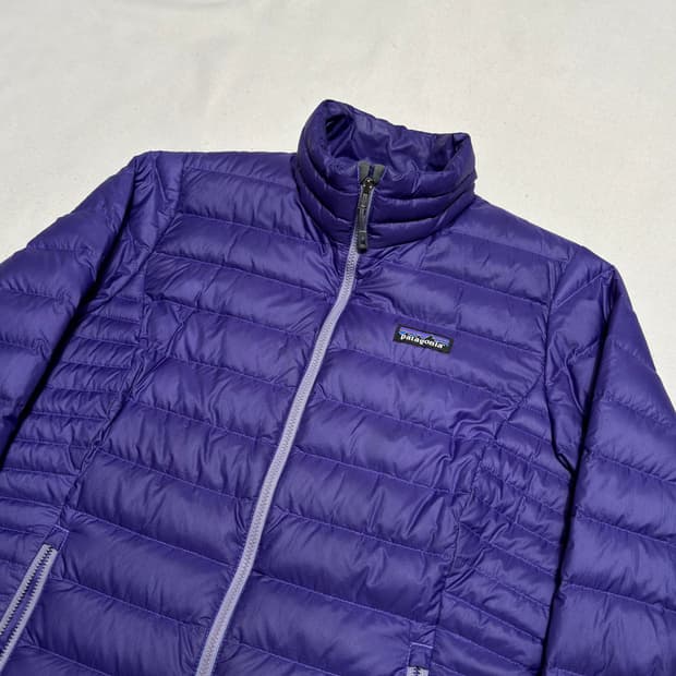 M 파타고니아 여성용 구스다운 퍼플 경량패딩