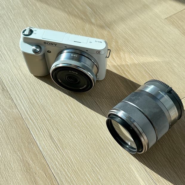 NEX-F3, 16mm, 18-55 OSS 박스셋 판매 (화이트)