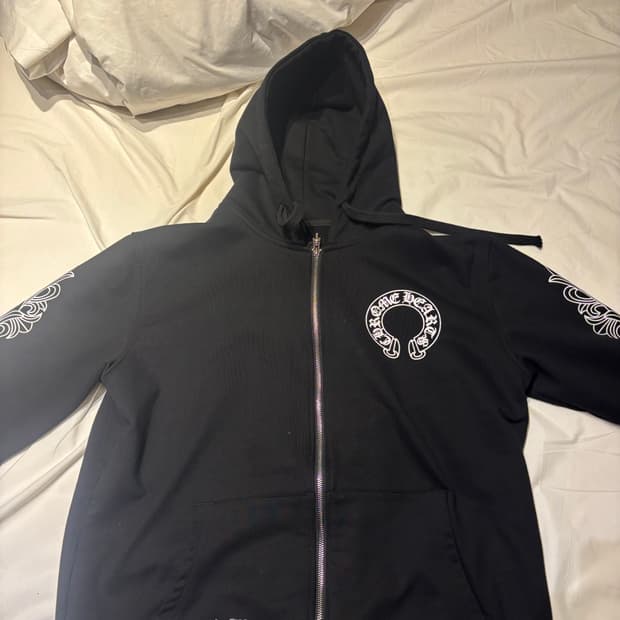 크롬하츠 홀스슈 플로랄 후드집업 M