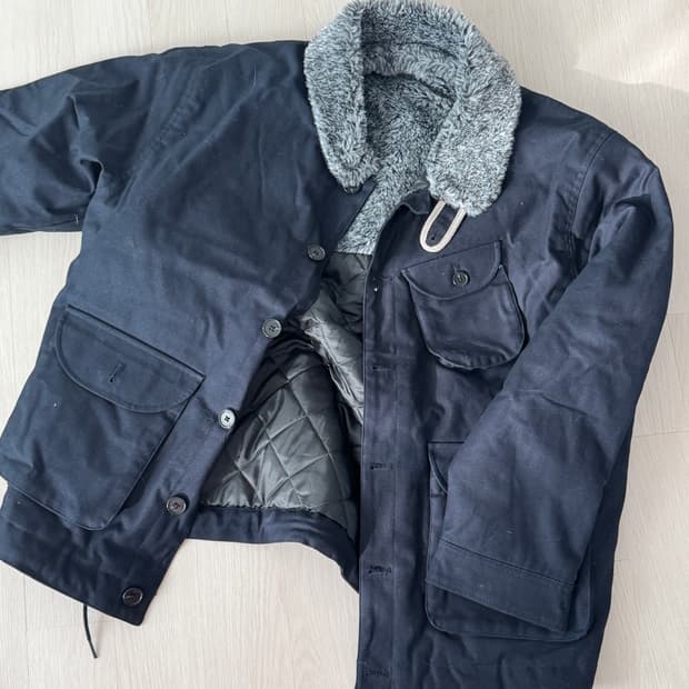 Mmlg 네이비 누빔 자켓